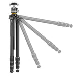 VEO 5 304ALBS｜30脚径アルミ三脚｜自由雲台LB-55S付属｜耐荷重20kg｜軽量雲台｜軽量スリム