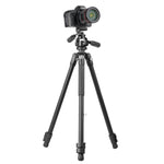 VESTA 3 263AP｜26脚径アルミ三脚｜パン雲台VEO PH-38S付属｜耐荷重10kg｜レバーロック